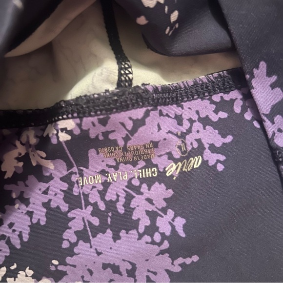 Women’s Aerie Ankle Leggings Floral Purple Size M - Picture 5 of 6